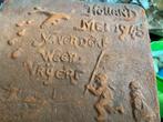 terracotta bevrijdingstegel voedseldropping 1945, Ophalen of Verzenden, Overige soorten, Nederland, Overige typen