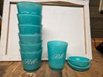 Glazen potten, Riviera Maison, turquoise, glas, Tuin en Terras, Bloempotten, Ophalen, Overige materialen, Gebruikt, Rond