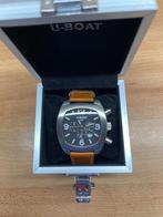 U-boat horloge B48-08 LIO46M, Leer, Staal, Polshorloge, Zo goed als nieuw