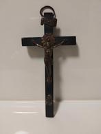 Antiek Frans ebbenhouten met brons Corpus Christus, Antiek en Kunst, Ophalen of Verzenden