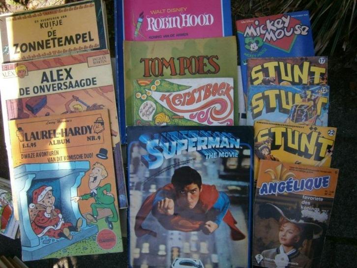 250 Nederlandstalige jeugd Leesboeken en Strips. 70's - 80's, Boeken, Stripboeken, Gelezen, Meerdere stripboeken, Ophalen