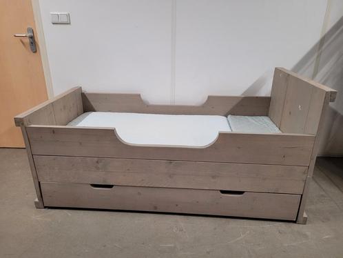 Kinderbed steigerhout lxbxh 180x126x85cm, Kinderen en Baby's, Kinderkamer | Bedden, Gebruikt, 180 cm of meer, 85 tot 100 cm, Ophalen