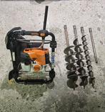 Stihl BT131 Grondboor met 3 boren en verlengstuk., Ophalen, Gebruikt, Grondboor