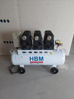 Nieuwstaat HBM 6 PK - 70 Liter Low Noise Compressor, Doe-het-zelf en Verbouw, Compressors, 100 liter of meer, Ophalen, Zo goed als nieuw