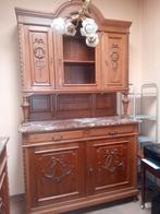 Antiek koppel buffetkasten, Ophalen, Gebruikt, 50 tot 75 cm, 200 cm of meer