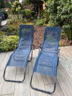 Twee ligstoelen - Opklapbaar, Ophalen, Gebruikt, Metaal, Inklapbaar