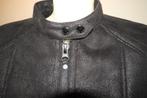 Marccain prachtige lammy look jas zwart stoere uitstraling N, Verzenden, Zwart, Zo goed als nieuw, Maat 36 (S)