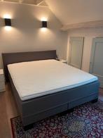 Swiss sense boxspring incl topper 160x200 grijs, Ophalen, Tweepersoons, Zo goed als nieuw, 200 cm