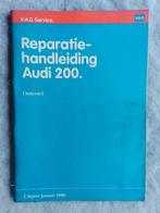 Werkplaatsboek Audi 200 C2 Type 43 Onderstel - Rem - Stuur, Ophalen of Verzenden, Gelezen, Audi