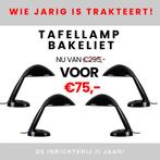 Bakeliet tafellamp van € 295,- voor € 75,-, Ophalen of Verzenden, Nieuw, Minder dan 50 cm