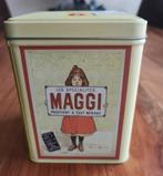 Mooi vintage brocante Maggi Nestlé blikje met meisje, Verzamelen, Blikken, Ophalen, Nieuw, Overige, Overige merken