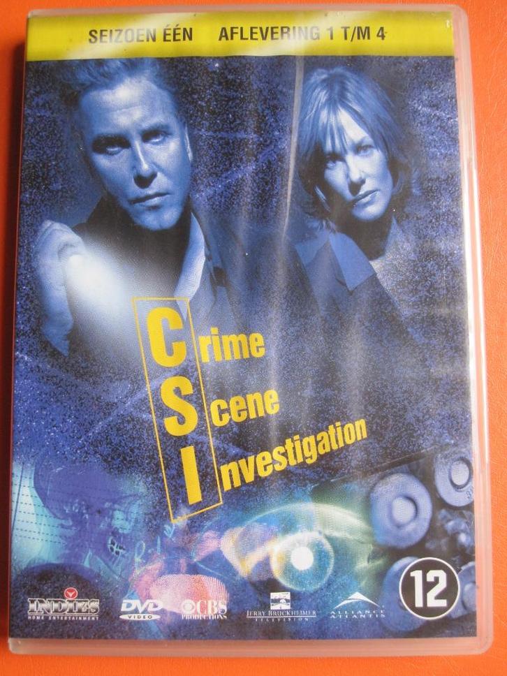 CSI: Crime Scene Investigation - Seizoen één - Afl. 1-4, Cd's en Dvd's, Dvd's | Tv en Series, Zo goed als nieuw, Thriller, Vanaf 12 jaar