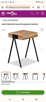 Te koop 3 bijzettafels / sidetables teakhout, Huis en Inrichting, Tafels | Sidetables, 25 tot 50 cm, Teakhout, Minder dan 50 cm