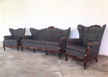 20th Century Franse Sofa Set, Rococo Baroque Style beschikbaar voor biedingen
