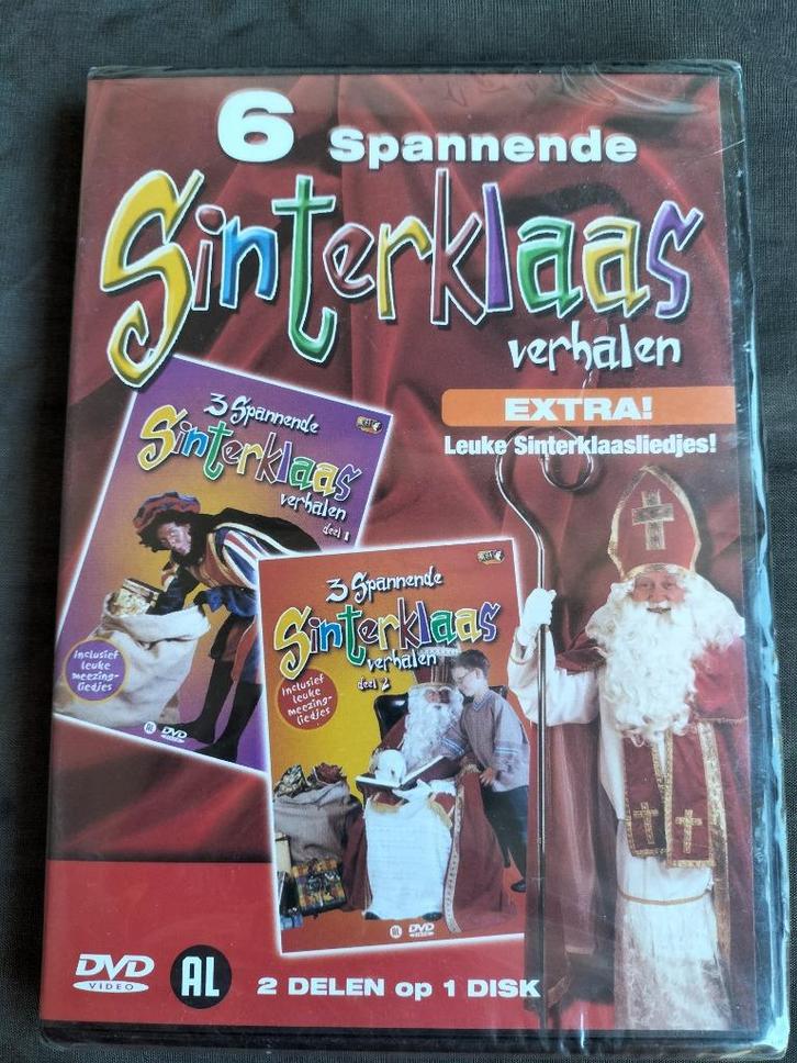 6 spannende Sinterklaas verhalen (+ -liedjes) NIEUW, Cd's en Dvd's, Dvd's | Kinderen en Jeugd, Nieuw in verpakking, Tv fictie