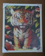 Tijger - Schilderij 40x50 in witte lijst, Ophalen, Nieuw, Schilderij