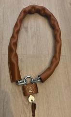 Lederen Kettingslot met Sleutel, Ophalen of Verzenden, Gebruikt, Kettingslot
