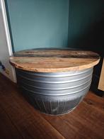 Salontafel met Opbergruimte - Uniek Design, Huis en Inrichting, Tafels | Salontafels, Ophalen, Gebruikt, 50 tot 100 cm, Rond