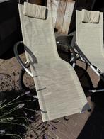 2x lig / schommelstoel te koop, Ophalen, Gebruikt, Aluminium, Inklapbaar