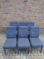 6 Grijze Eetkamerstoelen, Ophalen, Hout, Gebruikt, Vijf, Zes of meer stoelen