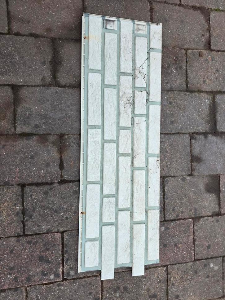 Gezocht oudere steenstrips woonwagen, Doe-het-zelf en Verbouw, Platen en Panelen, Gebruikt, Ophalen of Verzenden