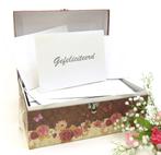 Schitterende 'Love is in the air' enveloppendoos., Hobby en Vrije tijd, Feestartikelen, Verzenden, Nieuw, Feestartikel, Geboorte of Huwelijk