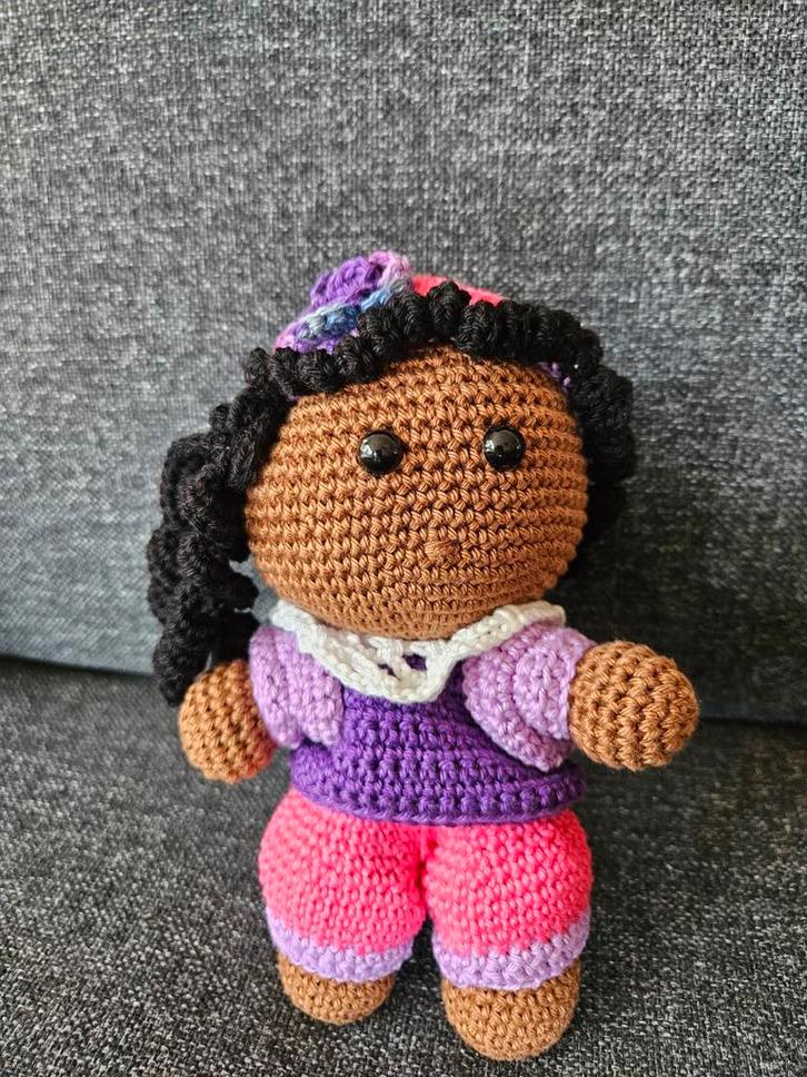 Gehaakt Meisjes Pietje, Kinderen en Baby's, Speelgoed | Poppen, Nieuw, Overige typen, Ophalen of Verzenden