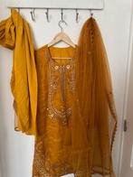 Shalwar kameez, Kleding | Dames, Gelegenheidskleding, Overige typen, Geel, Maat 42/44 (L), Nieuw