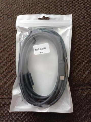 USB-C naar USB-C Kabel - 3 Meter beschikbaar voor biedingen