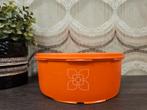 Tupperware oranje koektrommel zonnedeksel, Huis en Inrichting, Keuken | Tupperware, Gebruikt, Tupperware, ., Oranje