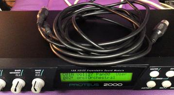 E-MU Proteus2000,128voice polyphonic sound module+MIDI cable beschikbaar voor biedingen