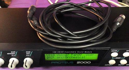E-MU Proteus2000,128voice polyphonic sound module+MIDI cable, Muziek en Instrumenten, Midi-apparatuur, Zo goed als nieuw, Ophalen of Verzenden