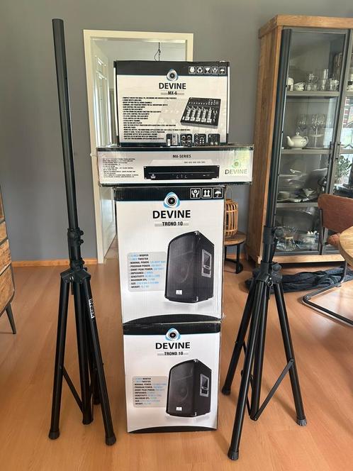 DEVINE DJ/GELUID SET., Muziek en Instrumenten, Dj-sets en Draaitafels, Zo goed als nieuw, Ophalen