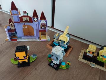Set lego vogels bij schaap belle en het beest kasteel beschikbaar voor biedingen