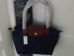 Longchamp Navy maat M., Ophalen of Verzenden, Zo goed als nieuw, Blauw, Handtas