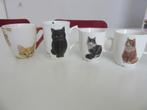 Francien - 2 Katten -Mokken en 2 -Senseo mokjes (nieuwst.), Ophalen of Verzenden, Zo goed als nieuw, Overige stijlen, Kop(pen) en/of Schotel(s)