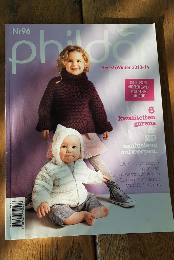 Phildar. No 96. Breien voor kinderen. Herfst / Winter, Hobby en Vrije tijd, Breien en Haken, Zo goed als nieuw, Breien, Patroon of Boek