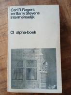 Carl R. Roger en Barry Stevens -Intermenselijk, Ophalen of Verzenden, Zo goed als nieuw