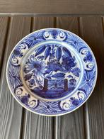 Delft 18e eeuw Wanli Kraak motief Charger Chinoiserie, Antiek en Kunst, Ophalen of Verzenden