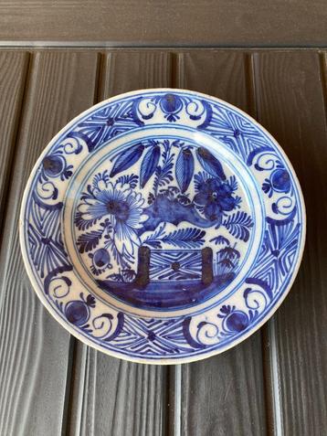 Delft 18e eeuw Wanli Kraak motief Charger Chinoiserie beschikbaar voor biedingen