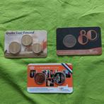 3x kaartjes rijksmunt Nederland, Ophalen, Koningin Beatrix