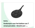 Crepe pan, Ophalen, Nieuw, Gietijzer, Koekenpan of Braadpan