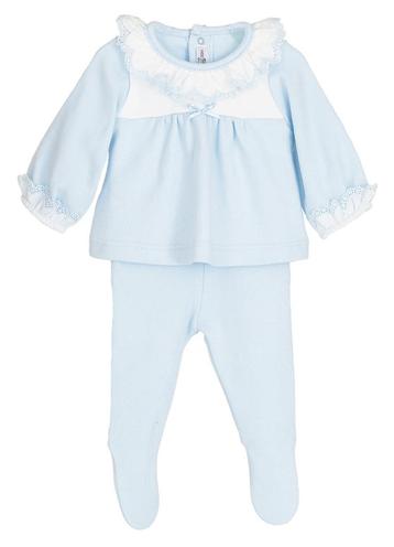 Spaans baby setje met kraagje -newborn - reborn - maat 56/62 beschikbaar voor biedingen