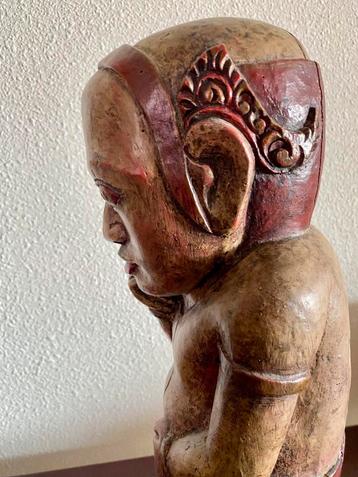 Indonesisch houten beeld balinese Bali Balinees Indonesië beschikbaar voor biedingen