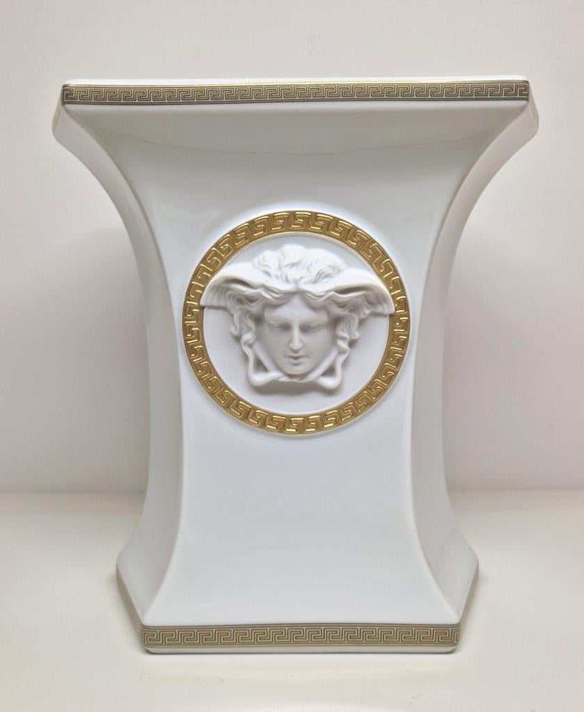 Versace Gorgona Rosenthal Studio-Linie porseleinen siervaas., Ophalen of Verzenden