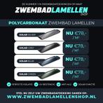 Nieuw zwembadlamellen afdekking Solar silver €78 per m2, Verzenden, Nieuw, Afdekzeil