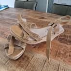 TE KOOP MOOIE LEDEREN DAMES SANDALEN MET SLEEHAK MAAT 41, Kleding | Dames, Schoenen, Ophalen of Verzenden, Zo goed als nieuw, Sandalen of Muiltjes