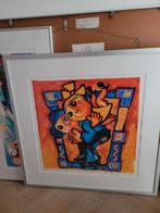 Ad Verstijnen Zeefdruk 'Buiten Spelen' Ingelijst, Ophalen