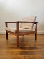 Vintage Deense fauteuil in teak, 1970, Huis en Inrichting, Ophalen, Hout, Gebruikt, Deens design, Mid Century Modern, Vintage Design