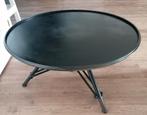 Stoere zwart ronde industriële DUTCHBONE BROK salontafel!!, 50 tot 100 cm, Minder dan 50 cm, Rond, Ophalen of Verzenden